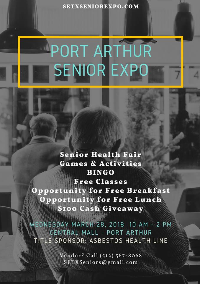 Port Arthur Senior Expo, Central Mall Senior Expo, Mid County Senior Expo, Port Arthur Health Fair