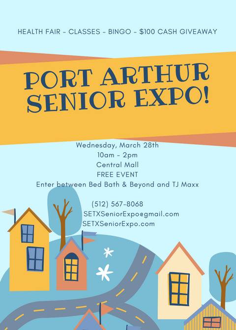 senior events Texas, Port Arthur health fair, health fair Central Mall TX, Golden Triangle senior events